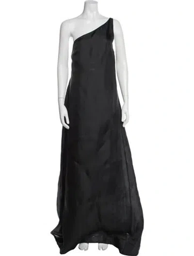 Pre-owned Chloé Linen Long Dress In Gray