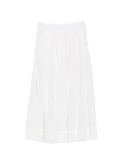 Chloé Linen Maxi Skirt In Gray