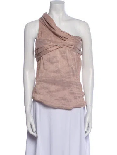 Pre-owned Chloé Linen One-shoulder Top W/ Tags