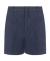 Chloé Linen Shorts In Black