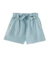 Chloé Linen Shorts In Blue