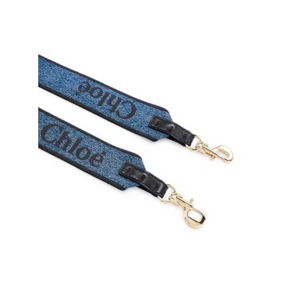 Chloé Linen Shoulder Strap In Gold