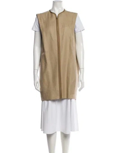 Pre-owned Chloé Linen Vest In Neutral