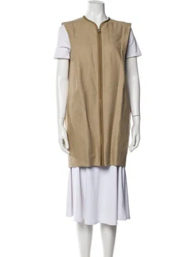 Pre-owned Chloé Linen Vest In Neutral