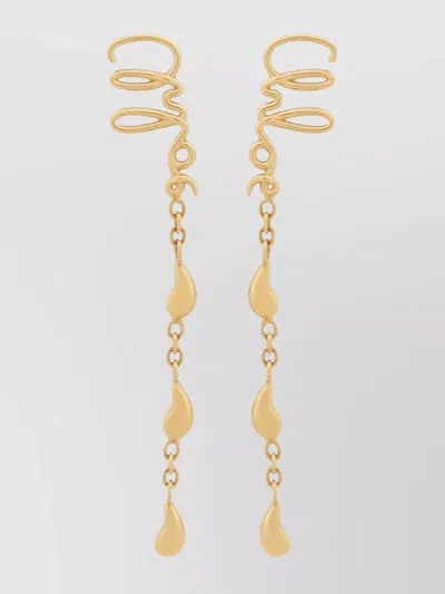 Chloé Iconic Dangling Earrings For Pierced Ears In Gold