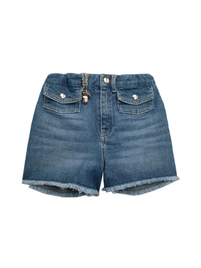Chloé Kids' Little Girl's & Girl's Cotton Denim Shorts In Blue