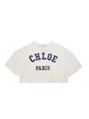 Chloé Cropped T-shirt In White