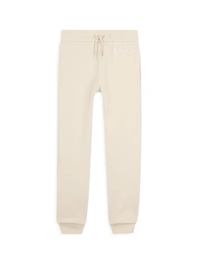 Chloé Little Girl's & Girl's Logo Joggers In Gold