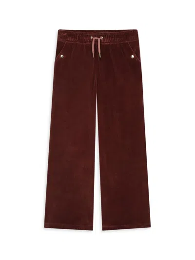 Chloé Kids' Little Girl's & Girl's Velvet Jogger Trousers In Red