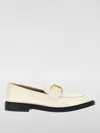 Chloé Marcie Embellished Leather Loafers In Weiss