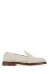 Chloé Chloe Women Ivory Crochet Kalya Loafers In White
