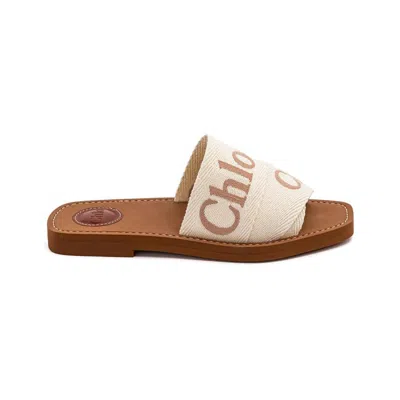 Chloé Slide Sandal "woody" In Neutral