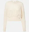 Chloé Embroidered Alpaca And Silk-blend Sweater In White
