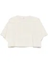 Chloé Biologic Cotton T-shirt With Frontal Logo Patch In Neutrals