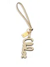 Chloé Bijou De Sac Logo En Cuir Brillant Femme Blanc Taille Onesize 100% Cuir De Veau, Laiton In 中性色