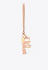 Chloé Logo Bag Charm In Calf Leather
