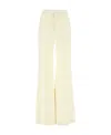 Chloé Wide-leg Linen Trousers In White