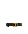 Chloé C-logo Leather Belt In Black