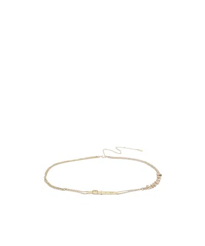 Chloé Logo Belt In Gold