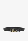 Chloé Iconic Leather Belt Adjustable Length In Black