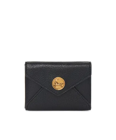 Chloé Logo Card Holder In Black