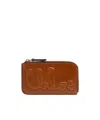 Chloé Logo Card Pack In Brown