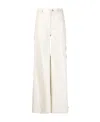 Chloé Logo Casual Pants In White