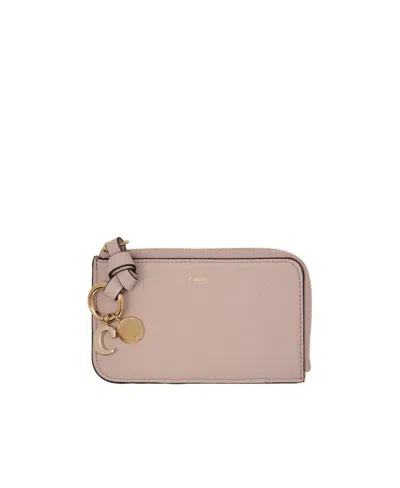 Chloé Logo Change Wallet In Nude