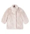 Chloé Kids Logo Coat In Neutral