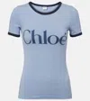 Chloé Logo Cotton-blend Jersey T-shirt