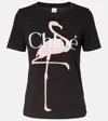 Chloé Printed Organic Cotton-jersey T-shirt In Black