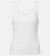 Chloé Ribbed Jersey Top In White