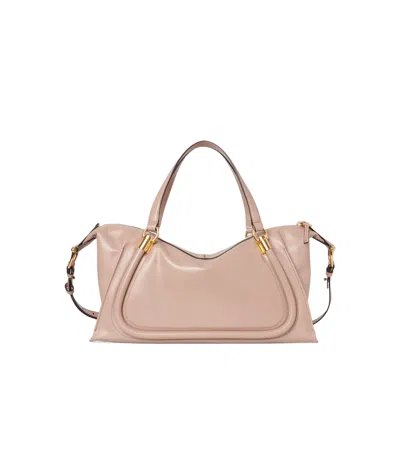 Chloé Logo Cross-body Bag In Nude