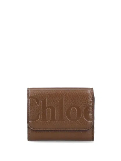 CHLOÉ LOGO-DEBOSSED WALLET