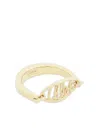 Chloé Logo-detail Ring In Gold