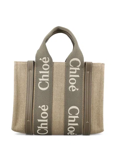 CHLOÉ LOGO-DETAIL TOTE BAG