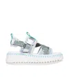 Chloé Logo Details Sandals In White
