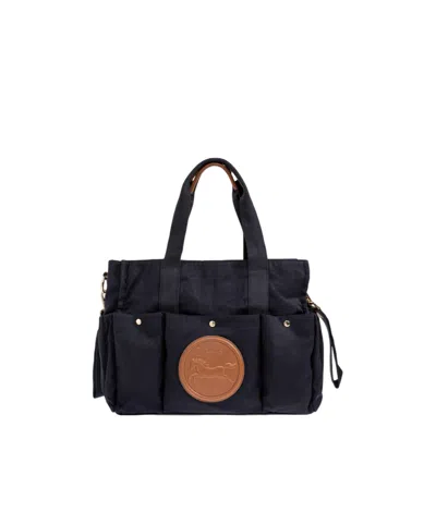 Chloé Logo Diaper Bag In Black