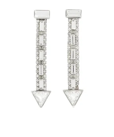 Chloé Thelma Drop Earrings In Palladium