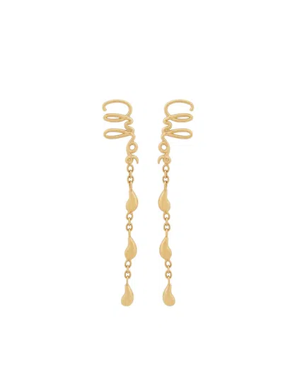 CHLOÉ LOGO EARRINGS