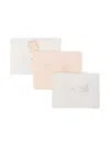 Chloé Logo-embellished Blankets (pack Of Three) In White