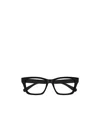 Chloé Logo-embossed Square-frame Glasses In Black