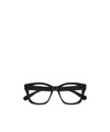 Chloé Logo-embossed Square-frame Glasses In Black