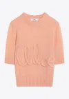 Chloé Wool And Silk Logo-applique Top