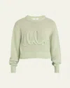 Chloé Maglione In Misto Alpaca Verde Pastello Donna In Gleam Green