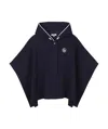 Chloé Logo-embroidered Cape In Black