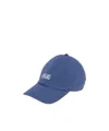 Chloé Logo Embroidered Charm Detailed Cap In Blue
