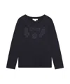 Chloé Logo-embroidered Cotton T-shirt In Black
