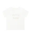 Chloé Logo-embroidered Cotton T-shirt In White