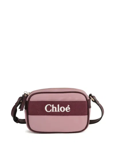 Chloé Kids' Logo-embroidered Cross Body Bag